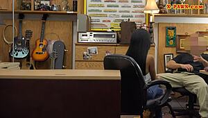 busty ghetto drilled by pawn keeper