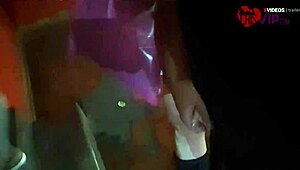 Cristina Almeida Drinks Strangers' Cum at Halloween Cinema