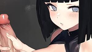 Hinata's POV in anime style