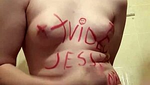 trans punk women jerking off in short solo clip