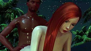 Interracial deepthroat leads to creampie facial