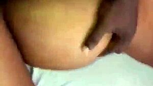 The horny slut encounters a strange little 18+ dick and can't resist fucking it hard