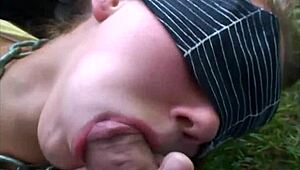 Busty Amateur Slut Receives Intense Facefuck and Facial in POV