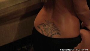 She wears leather and lace, earning her collar and chain reward