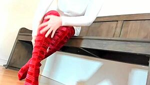 Jerk off to my catsuit and boots domination!