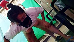 Mature Woman Starts Standing Fuck, Records Shameless Homemade Porn Post-Birth