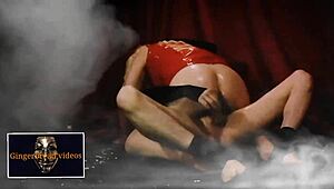 Oiled milf says she's desperate for some cock