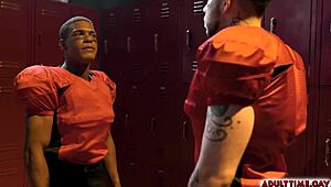 Aku Nonton Adrian Hart dan Joseph Castillan Ngentot Anal Panas di Ruang Ganti