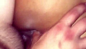 La mia side chick ebony mi becca a filmare figata interrazziale, sculacciate e anal con culo al vento