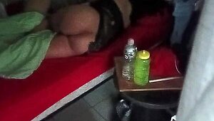 Yo, spying on this curvy Mexican couple through security cam is wild! Karmico got the best view! 😏