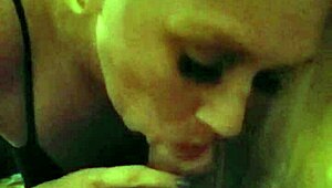 tulsa slut kim sucking my cock in blonde whore blowjob action