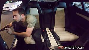 Hot milfs fuck outdoor as 33 yo mamma eva alvarez squirts for the first time in hardcore cumshot action