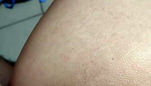 madura gets anal creampie in the ass