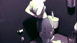 blonde babe masturbates in comfort room caught on cam