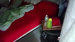 Yo, spying on this curvy Mexican couple through security cam is wild! Karmico got the best view! 😏