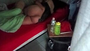 Yo, spying on this curvy Mexican couple through security cam is wild! Karmico got the best view! 😏