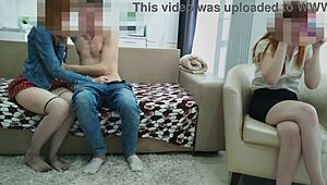 Step Sister FUCKS Guy Behind Back