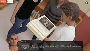 Bratty College Nympho Teen 18+ Caught Masturbating by Master in Cartoon Fantasy