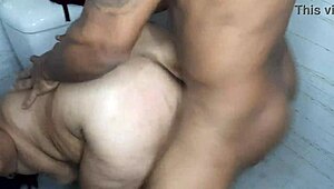 my horny stepmom always wants my cock pt2, we fuck in the bathroom