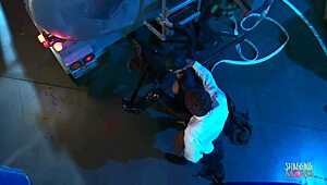 Villains capture MILF superheroes for group sex.