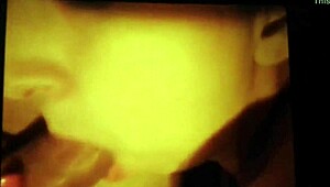 Why does the cheating latina wife suck her husband's big cock while bent over?