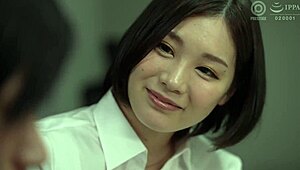 Hey, check Airi Suzumura in wild office affair, getting pounded by junior with crazy pistons all night.