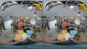 Хеј, хоћеш да видиш велике сисе МИЛФ Ришел Рајан доминира у виртуелној реалности порну?