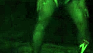 Shemale Elizabeth Teases Balls in Midnight Ritual