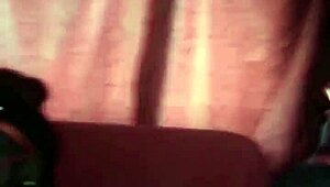 Ebony Teen Gives Sloppy Double Blowjob on Monster Cock