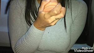 Pamela Santos Masturbating In The Car!