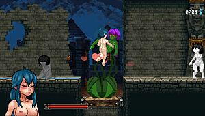 Nayla's Castle Hentai Game Ep 1: Succubus Futanari Cums Twice Inside Zombie Girls After Wild Fight