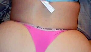 sexy pawg resaboo in pink lingerie gets her pussy soaked