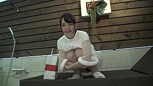 hey, look at this cute japanese babe stroking hard and dripping wet