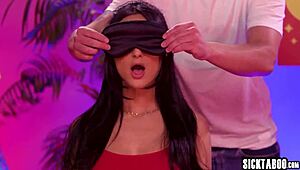 Three Horny Big Booty Teens Eliza Ibarra, Alexis Tae, and Charlotte Sins Devour Big Sex Toy and Suck Huge Dildo