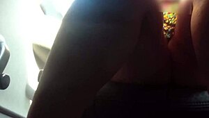 So, you can totally see her tight panties under that skirt.