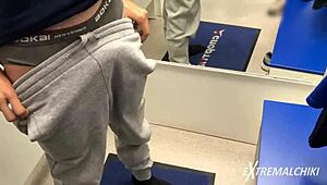Sporty Twink Handjob In Fitting Room