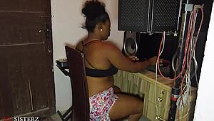 all alone with my female producer this is what happened next