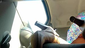 So, you can totally see her tight panties under that skirt.