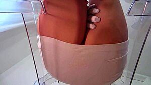 get stunned by perfect pantyhose in indian femdom pov action