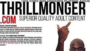 Thrilly's Big Black Couch Hosts Lady Anaconda Eating Ass and Taking Creampies