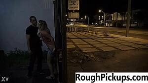 Exciting pickup turns into passionate outdoor fucking session