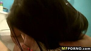 hey, check out this amateur latina getting fucked in the public bathroom