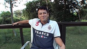 Elisa Sanches meets fans for anal orgy fun