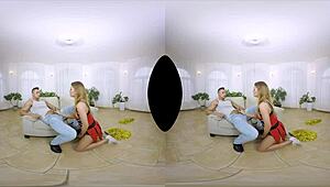 Virtual reality porn with cheerleaders in 101 mode