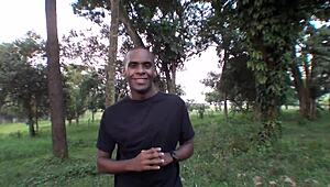 Elisa Sanches meets fans for anal orgy fun