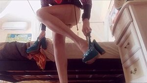 Milf's Sexy Feet Licked in POV Ass Fetish Session, Driving You Crazy with Assfucking