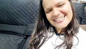 latina amateur gets horny for greengrocer at market