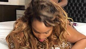 Smoozing Newcomer Amadora Lorenna in Black POV at Metropolis Hotel. Red Hot Interracial Doggystyle Action Unfolds