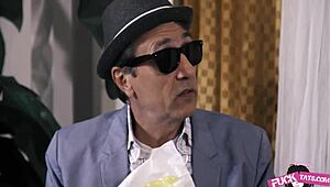 Yo, see Anna Bell Peaks getting wild with dirty grandpa! 😜