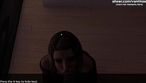 Dual family spying ignites passion with hot milf's big boobs and ass